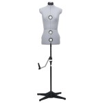 vidaXL Formă pentru rochie femeie reglabilă gri, dimensiune S 33-40 vidaXL Formă pentru rochie femeie reglabilă gri, dimensiune S 33-40