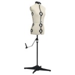 vidaXL Formă pentru rochie femeie reglabilă crem, dimensiune S 33-40 vidaXL Formă pentru rochie femeie reglabilă crem, dimensiune S 33-40
