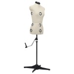 vidaXL Formă pentru rochie femeie reglabilă crem, dimensiune S 33-40 vidaXL Formă pentru rochie femeie reglabilă crem, dimensiune S 33-40
