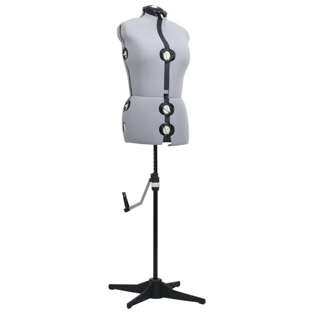 vidaXL Formă pentru rochie femeie reglabilă gri, dimensiune M 40-46