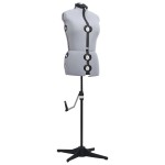 vidaXL Formă pentru rochie femeie reglabilă gri, dimensiune M 40-46 vidaXL Formă pentru rochie femeie reglabilă gri, dimensiune M 40-46