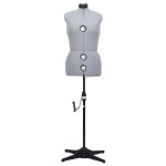 vidaXL Formă pentru rochie femeie reglabilă gri, dimensiune M 40-46 vidaXL Formă pentru rochie femeie reglabilă gri, dimensiune M 40-46