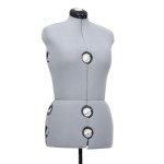 vidaXL Formă pentru rochie femeie reglabilă gri, dimensiune M 40-46 vidaXL Formă pentru rochie femeie reglabilă gri, dimensiune M 40-46