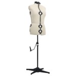 vidaXL Formă pentru rochie femeie reglabilă crem, dimensiune M 40-46 vidaXL Formă pentru rochie femeie reglabilă crem, dimensiune M 40-46