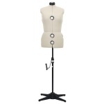 vidaXL Formă pentru rochie femeie reglabilă crem, dimensiune M 40-46 vidaXL Formă pentru rochie femeie reglabilă crem, dimensiune M 40-46