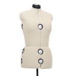 vidaXL Formă pentru rochie femeie reglabilă crem, dimensiune M 40-46 vidaXL Formă pentru rochie femeie reglabilă crem, dimensiune M 40-46