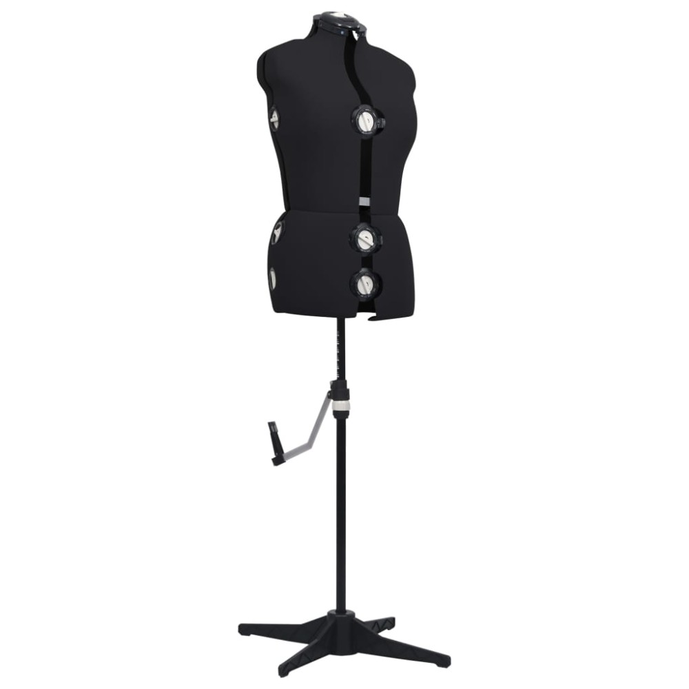 vidaXL Formă pentru rochie femeie reglabilă negru, dimensiune M 40-46