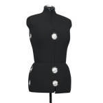 vidaXL Formă pentru rochie femeie reglabilă negru, dimensiune M 40-46 vidaXL Formă pentru rochie femeie reglabilă negru, dimensiune M 40-46