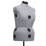 vidaXL Formă pentru rochie femeie reglabilă gri, dimensiune L 44-50 vidaXL Formă pentru rochie femeie reglabilă gri, dimensiune L 44-50