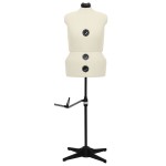 vidaXL Formă pentru rochie femeie reglabilă crem, dimensiune L 44-50 vidaXL Formă pentru rochie femeie reglabilă crem, dimensiune L 44-50