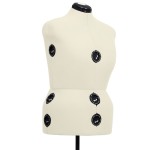 vidaXL Formă pentru rochie femeie reglabilă crem, dimensiune L 44-50 vidaXL Formă pentru rochie femeie reglabilă crem, dimensiune L 44-50