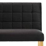 vidaXL Bancă, negru, 140 cm, catifea