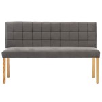 vidaXL Bancă, gri, 140 cm, catifea