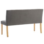 vidaXL Bancă, gri, 140 cm, catifea