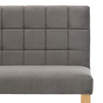 vidaXL Bancă, gri, 140 cm, catifea
