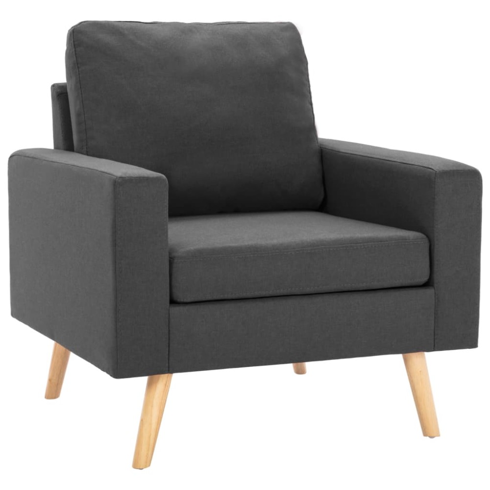 vidaXL Fotoliu, gri închis, material textil