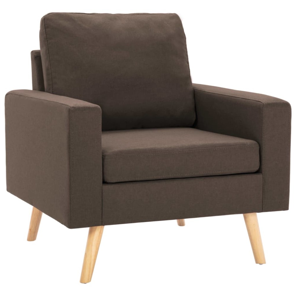 vidaXL Fotoliu, maro, material textil