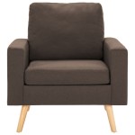 vidaXL Fotoliu, maro, material textil