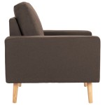vidaXL Fotoliu, maro, material textil
