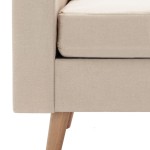 vidaXL Fotoliu, crem, material textil vidaXL Fotoliu, crem, material textil