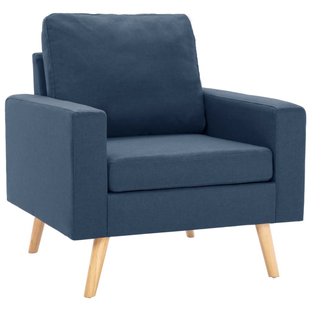 vidaXL Fotoliu, albastru, material textil