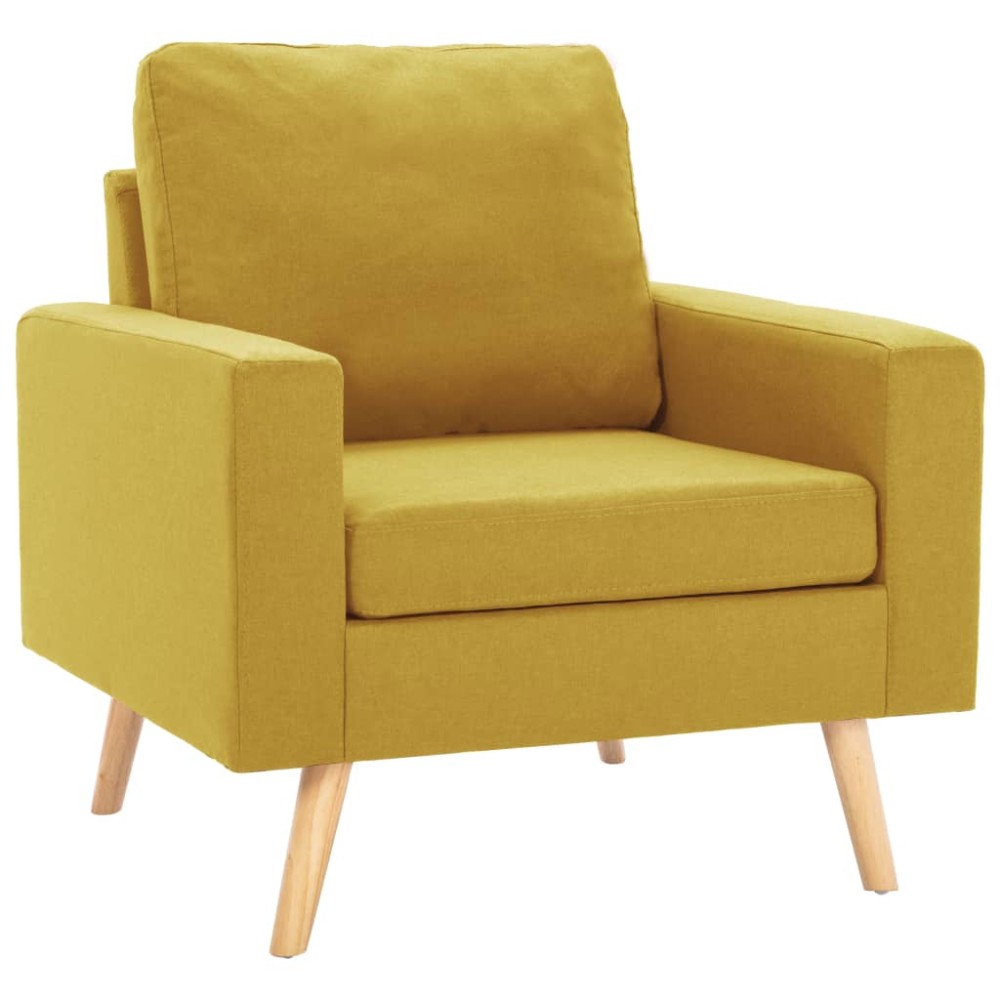 vidaXL Fotoliu, galben, material textil