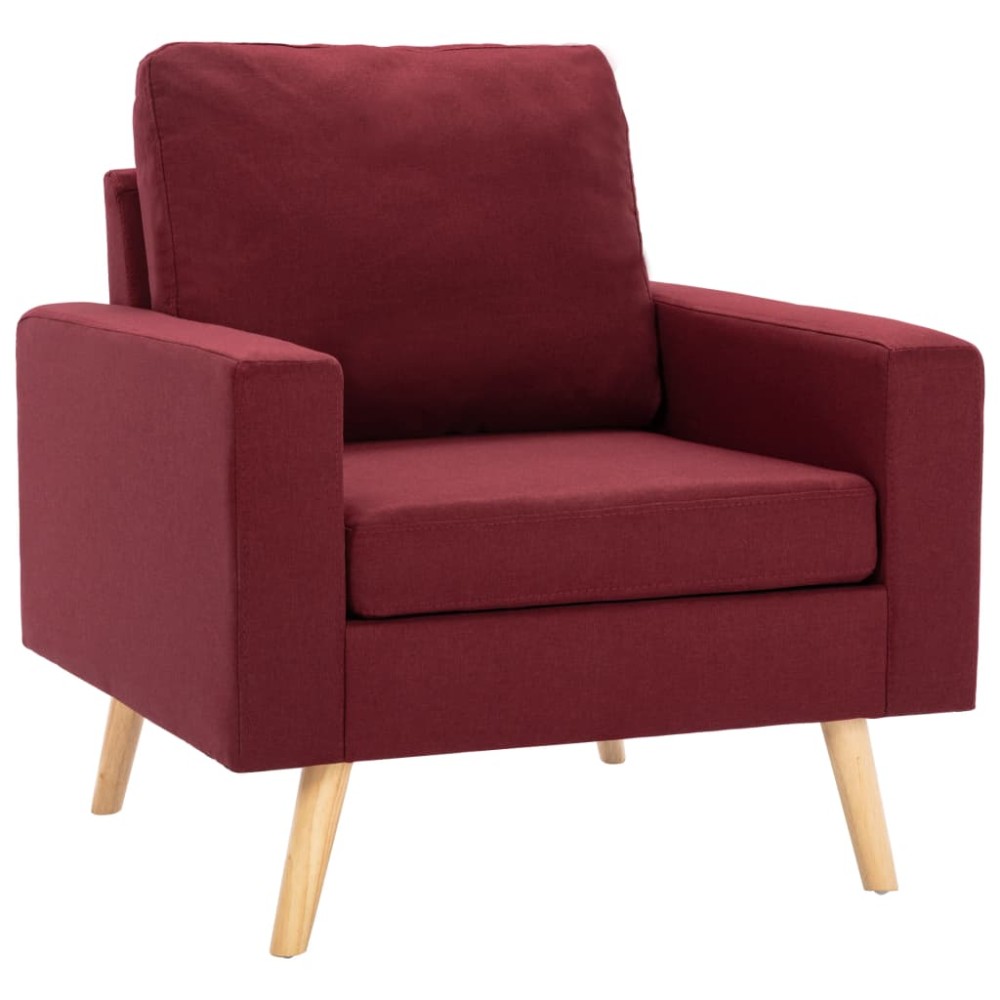 vidaXL Fotoliu, roșu vin, material textil