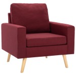 vidaXL Fotoliu, roșu vin, material textil vidaXL Fotoliu, roșu vin, material textil
