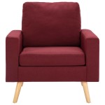 vidaXL Fotoliu, roșu vin, material textil vidaXL Fotoliu, roșu vin, material textil
