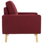 vidaXL Fotoliu, roșu vin, material textil vidaXL Fotoliu, roșu vin, material textil