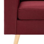 vidaXL Fotoliu, roșu vin, material textil vidaXL Fotoliu, roșu vin, material textil