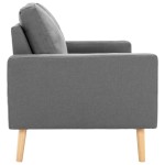 vidaXL Canapea cu 2 locuri, gri deschis, material textil vidaXL Canapea cu 2 locuri, gri deschis, material textil