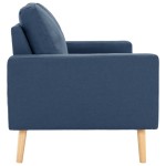 vidaXL Canapea cu 2 locuri, albastru, material textil vidaXL Canapea cu 2 locuri, albastru, material textil