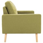 vidaXL Canapea cu 2 locuri, verde, material textil vidaXL Canapea cu 2 locuri, verde, material textil