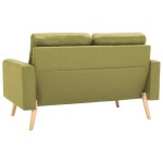 vidaXL Canapea cu 2 locuri, verde, material textil vidaXL Canapea cu 2 locuri, verde, material textil