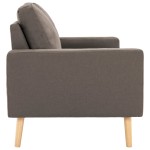 vidaXL Canapea cu 2 locuri, gri taupe, material textil vidaXL Canapea cu 2 locuri, gri taupe, material textil