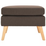 vidaXL Taburet, maro, material textil vidaXL Taburet, maro, material textil