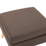 vidaXL Taburet, maro, material textil vidaXL Taburet, maro, material textil