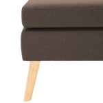 vidaXL Taburet, maro, material textil vidaXL Taburet, maro, material textil
