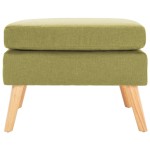 vidaXL Taburet, verde, material textil vidaXL Taburet, verde, material textil