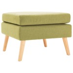 vidaXL Taburet, verde, material textil vidaXL Taburet, verde, material textil
