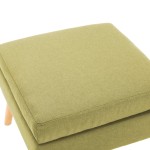 vidaXL Taburet, verde, material textil vidaXL Taburet, verde, material textil