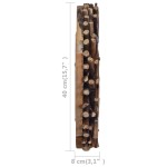 vidaXL Oglindă de perete, 40 cm, tec, rotund vidaXL Oglindă de perete, 40 cm, tec, rotund
