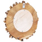 vidaXL Oglindă de perete, 40 cm, tec, rotund vidaXL Oglindă de perete, 40 cm, tec, rotund