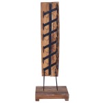 vidaXL Suport 6 sticle de vin, 35x35x100 cm, lemn masiv de tec vidaXL Suport 6 sticle de vin, 35x35x100 cm, lemn masiv de tec
