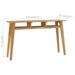 vidaXL Masă consolă, 120 x 35 x 75 cm, lemn masiv de tec vidaXL Masă consolă, 120 x 35 x 75 cm, lemn masiv de tec