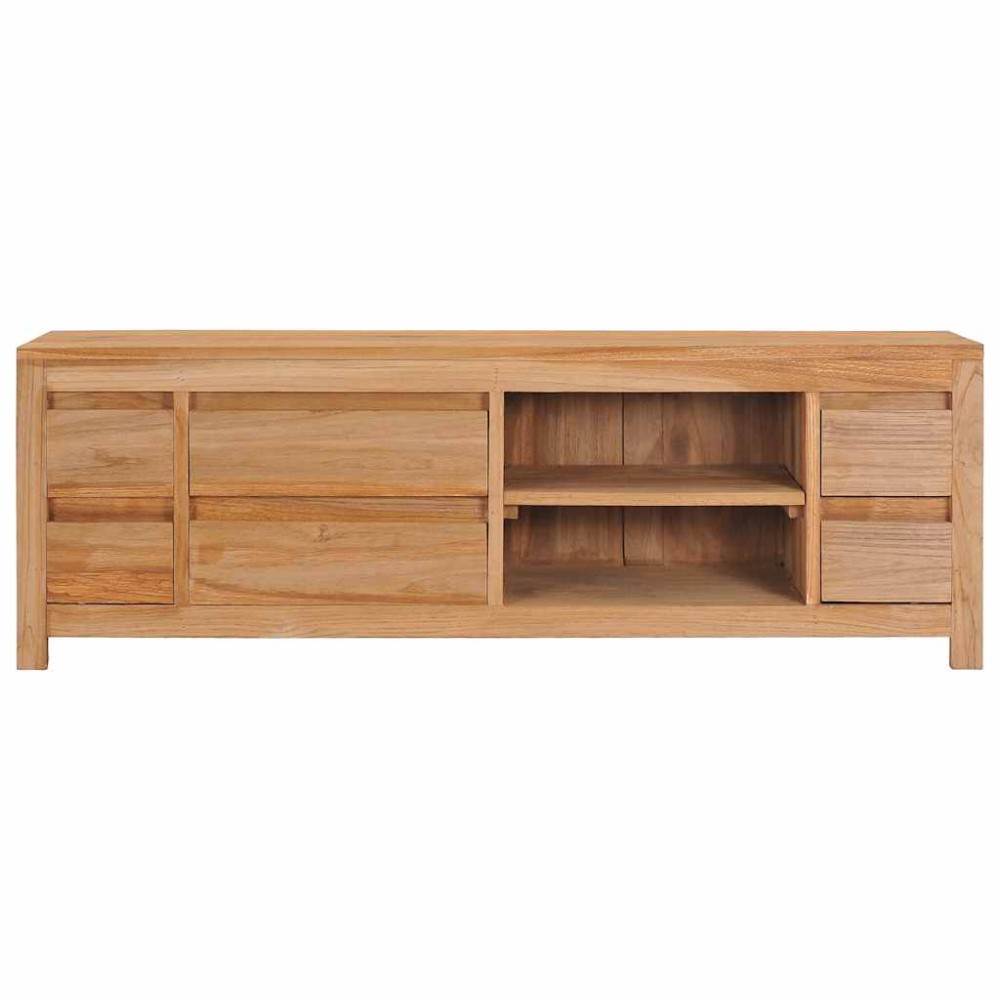 vidaXL Comodă TV, 115 x 30 x 40 cm, lemn masiv de tec