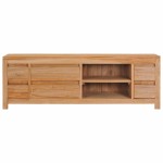 vidaXL Comodă TV, 115 x 30 x 40 cm, lemn masiv de tec vidaXL Comodă TV, 115 x 30 x 40 cm, lemn masiv de tec