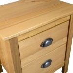 vidaXL Noptiere Hill, 2 buc., 46x35x49,5 cm, lemn masiv de pin