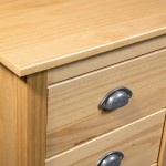 vidaXL Servantă Hill, 46x35x80 cm, lemn masiv de pin